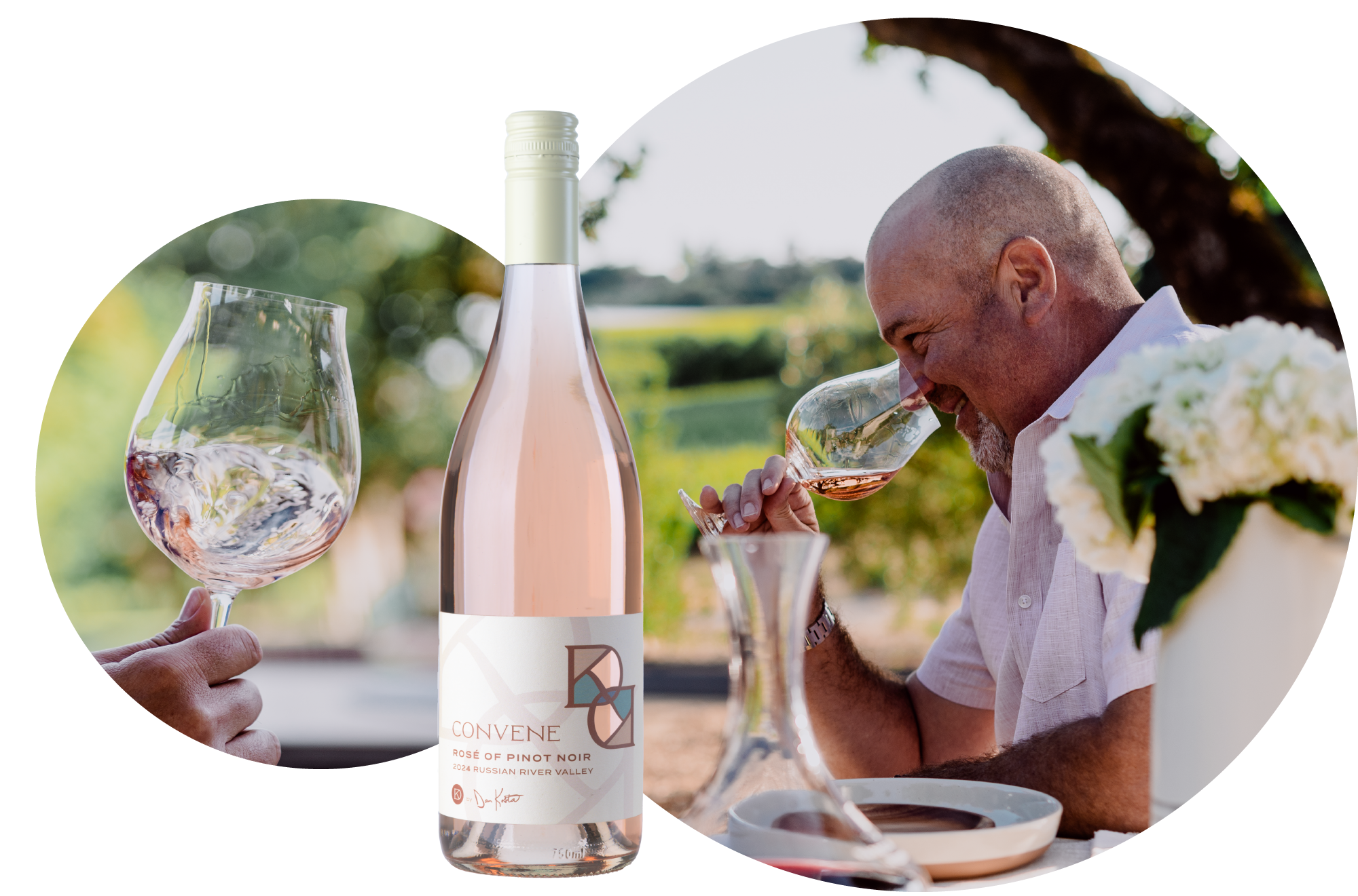 Convene by Dan Kosta Rose of Pinot Noir wine