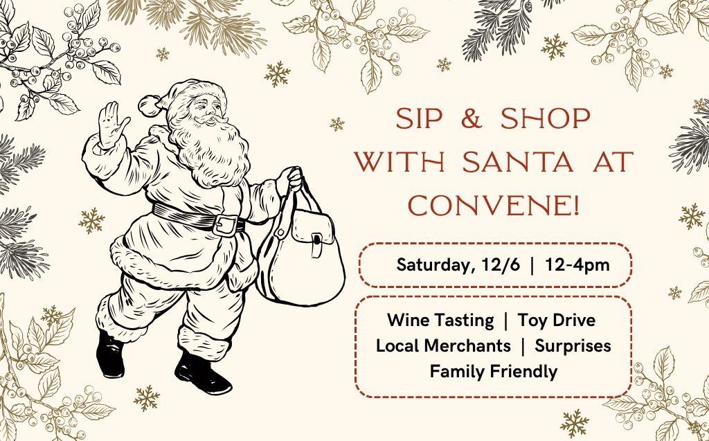 Sip and shop with Santa at Convene